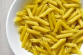 A bunch of yellow macaroni close up Royalty Free Stock Photo